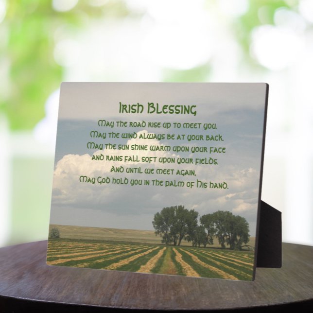 Irish Blessing Farmland Photo Plaque (In Situ)