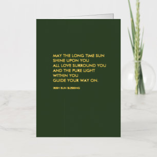 Irish Blessing Foil Greeting Card