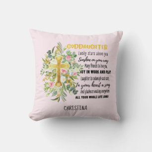 Irish Blessing For GODDAUGHTER - Personalised Gift Cushion