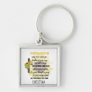 Irish Blessing For GODDAUGHTER - Personalised Gift Key Ring
