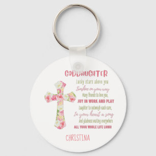 Irish Blessing For GODDAUGHTER - Personalised Gift Key Ring