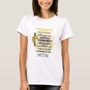 Irish Blessing For GODDAUGHTER - Personalised Gift T-Shirt