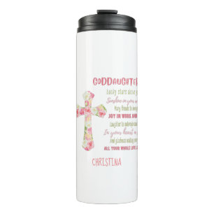 Irish Blessing For GODDAUGHTER - Personalised Gift Thermal Tumbler