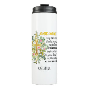Irish Blessing For GODDAUGHTER - Personalised Gift Thermal Tumbler