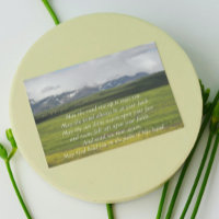 Irish Blessing Green Valley Photo Blank Card