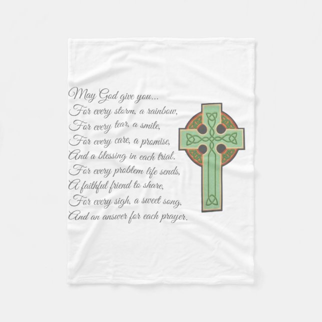 Irish Blessing II Fleece Blanket (Front)