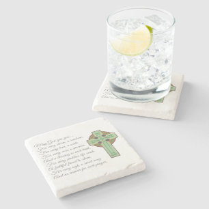 Irish Blessing II Stone Coaster