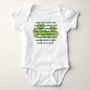 Irish Blessing joy always shine on your dear  Baby Bodysuit