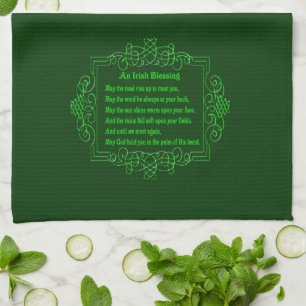 Irish Blessing Kitchen Towel