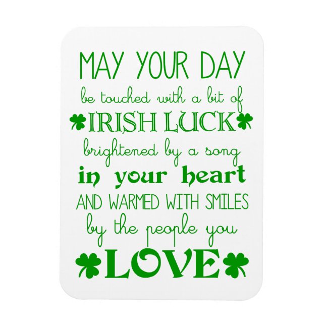 Irish Blessing magnet (Vertical)
