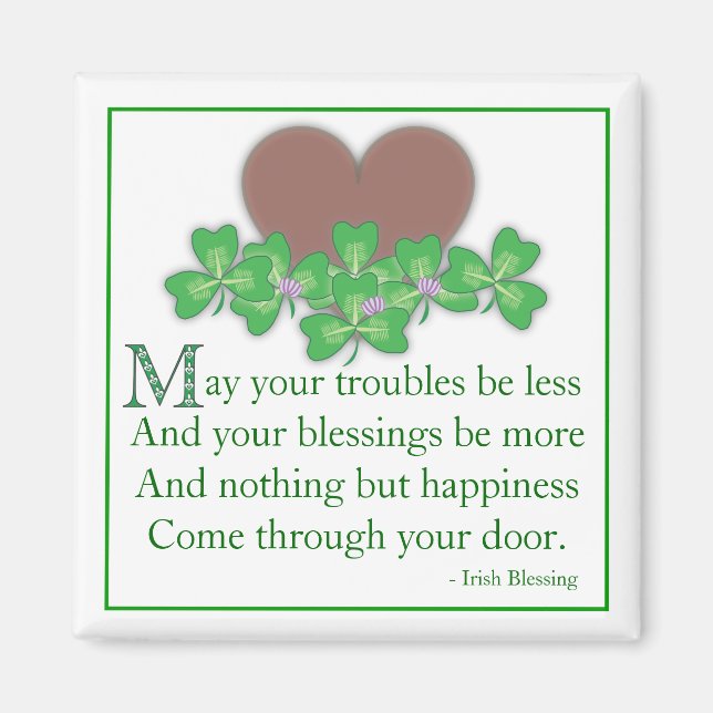 irish Blessing Magnet (Front)