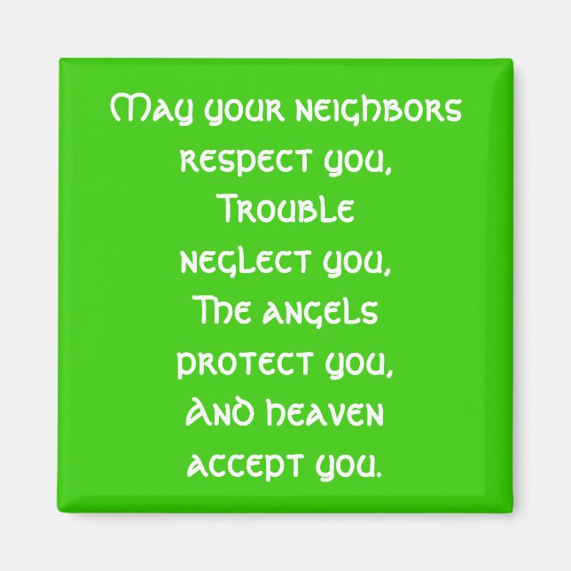 Irish Blessing Magnet (Front)