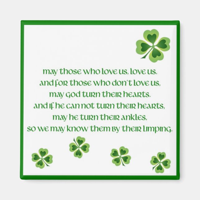 Irish Blessing Magnet (Front)