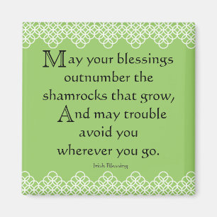 Irish Blessing Magnet