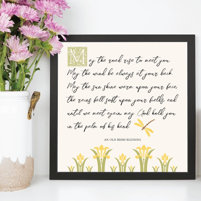 Irish Blessing May the Road Rise Poem Poster (Creator Uploaded)
