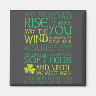 Irish Blessing May The Road Rise To Meet You Magnet
