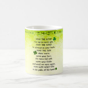 Irish Blessing, May the road rise up to meet you Coffee Mug