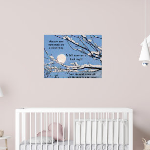 Irish Blessing- May you have warm words on a cold Poster