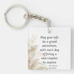 Irish Blessing May Your Life Be a Grand Adventure Key Ring