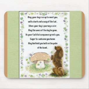 Irish Blessing Of The Dogs Mouse Mat