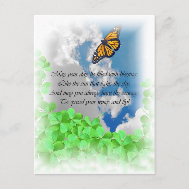 Irish Blessing Postcard (Front)