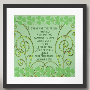 Irish Blessing - Someone to Love - Some Work Poster