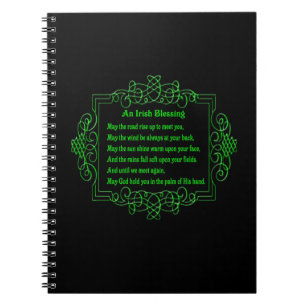Irish Blessing Spiral Notebook