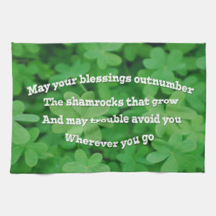 Irish Blessing Tea Towel