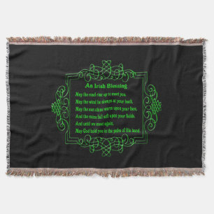 Irish Blessing Throw Blanket