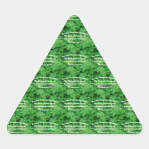 Irish Blessing Triangle Sticker