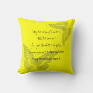 Irish Blessing: Wings of a Butterfly Cushion
