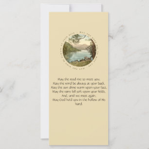 Irish Blessing with Vintage Lake in Ireland