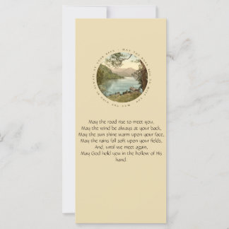 Irish Blessing with Vintage Lake in Ireland