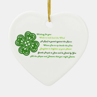 Irish Blessings Ceramic Tree Decoration