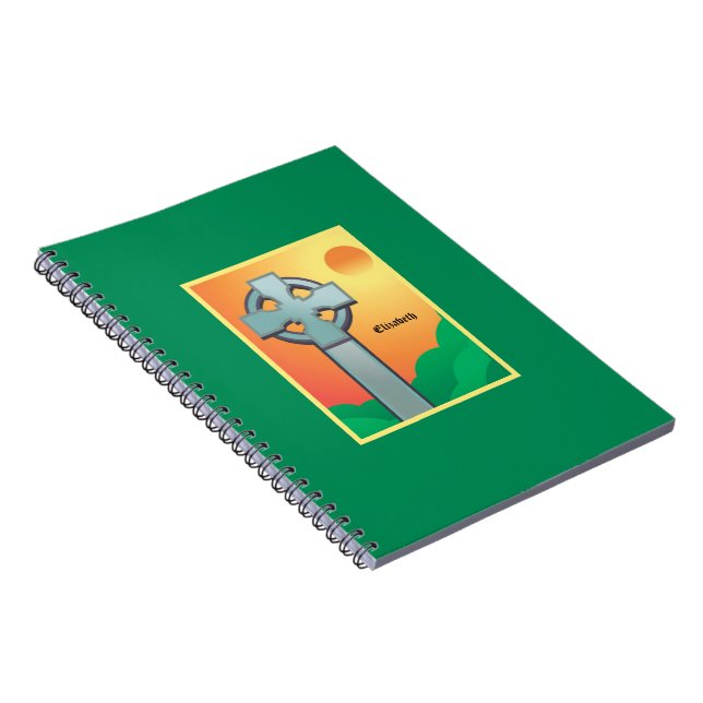 Irish Blessings Cross Personalised Notebook (Right Side)