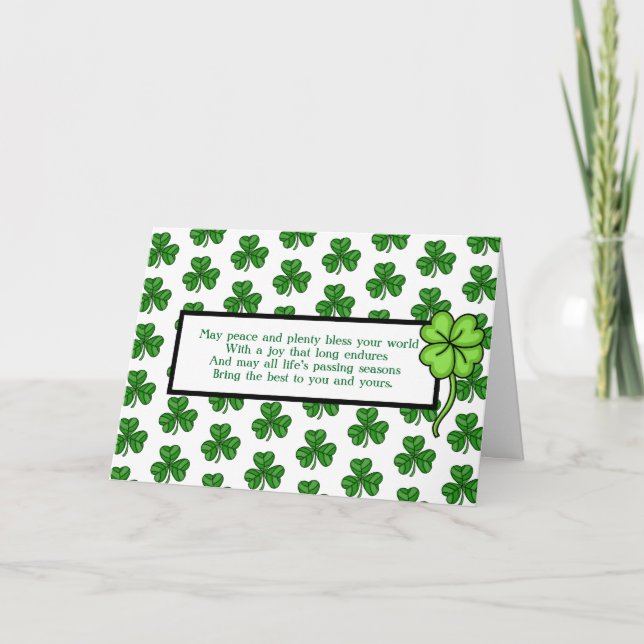 Irish Blessings | Happy St Patrick's Day Card (Front)