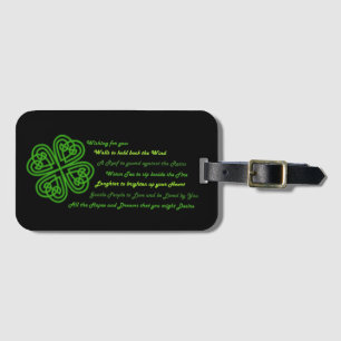 Irish Blessings Luggage Tag