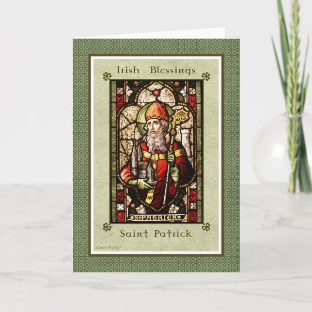 Irish Blessings - Saint Patrick Note Card (Front)