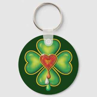 IRISH BLOOD * IRISH HEART KEY RING