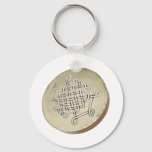 Irish Bodhran - Irish Step Dance Key Ring (Front)