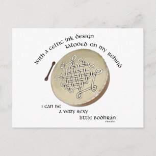 Irish Bodhran - Irish Step Dance Postcard