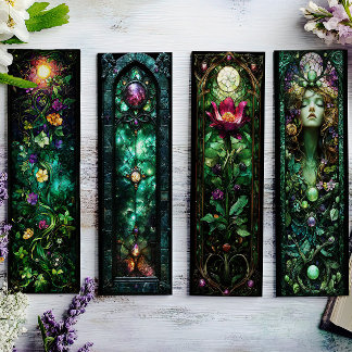 Irish Bookmarks, Celtic Stained Glass Bookmarks 11