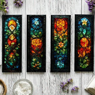 Irish Bookmarks, Celtic Stained Glass Bookmarks 14