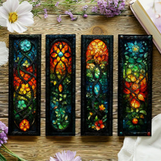 Irish Bookmarks, Celtic Stained Glass Bookmarks 15