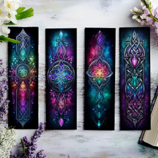 Irish Bookmarks, Celtic Stained Glass Bookmarks 18