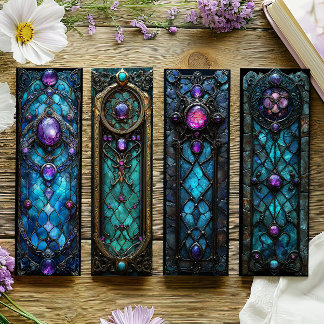 Irish Bookmarks, Celtic Stained Glass Bookmarks 20