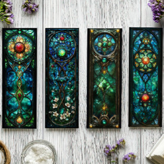 Irish Bookmarks, Celtic Stained Glass Bookmarks s3