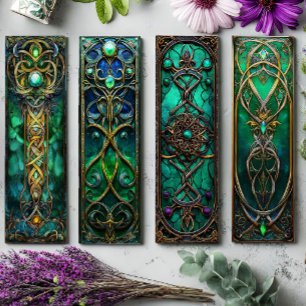 Irish Bookmarks, Celtic Stained Glass Bookmarks s7
