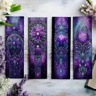 Irish Bookmarks, Purple Celtic Bookmarks 1