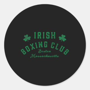 Irish Boxing Club - Boston Machusetts 2  Classic Round Sticker